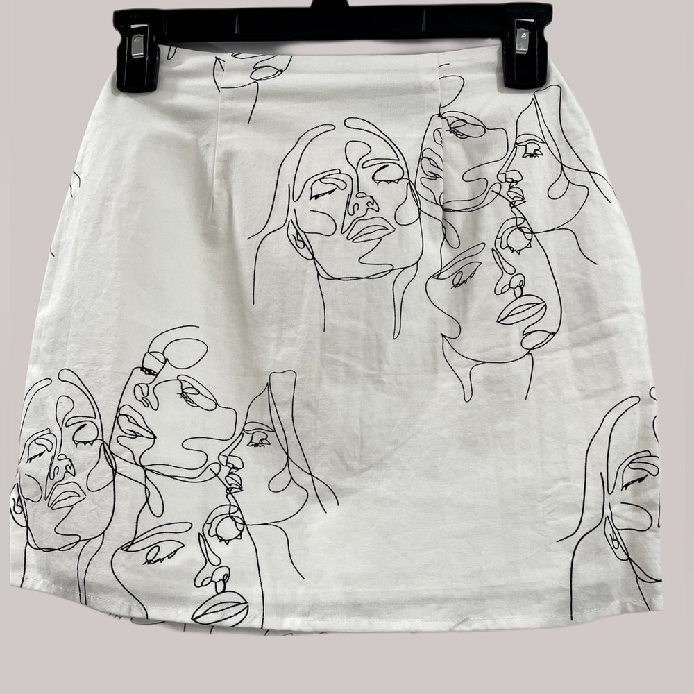 Sabo Skirt White Mini Skirt